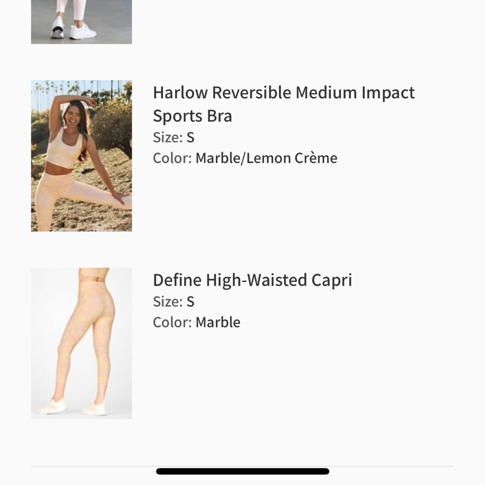 Fabletics Define High-Waisted Capri Marble - Picture 10 of 11